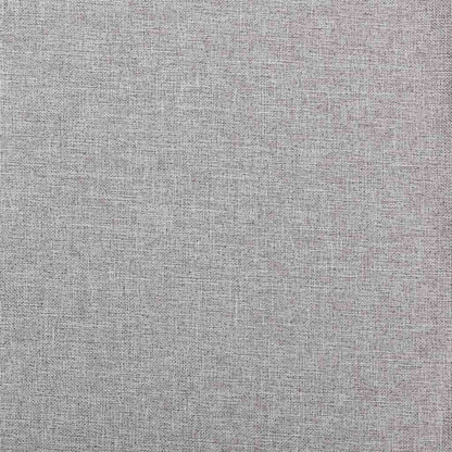 Linen-Look Blackout Curtains with Grommets 2pcs Grey 140x245cm