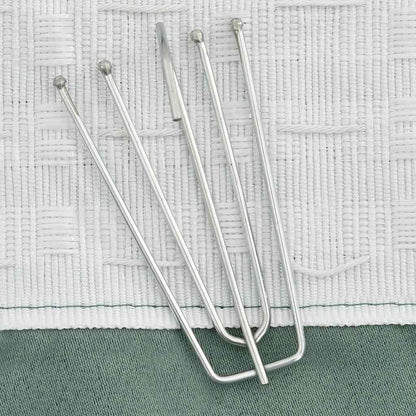 Linen-Look Blackout Curtains with Hooks 2 pcs Green 140x175 cm