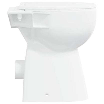 Rimless Toilet 7 cm Extra Height Soft Close Ceramic White
