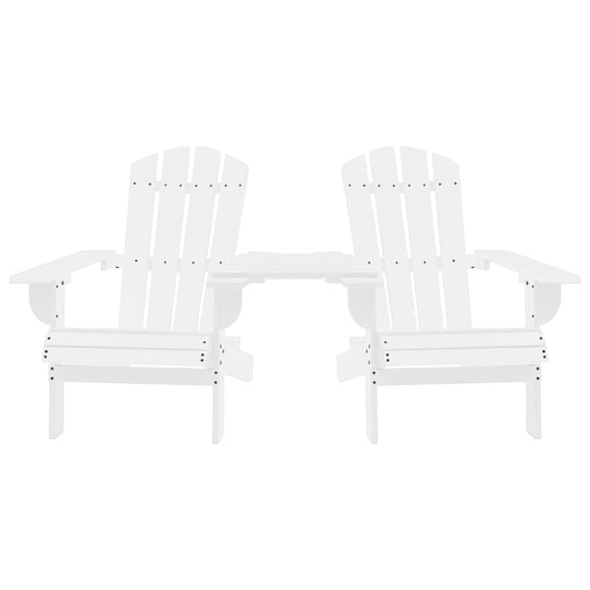 Garden Adirondack Chair Solid Fir Wood White