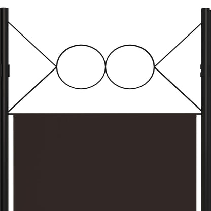 3-Panel Room Divider Brown 47.2"x70.9"
