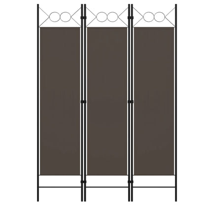 3-Panel Room Divider Anthracite 120x180 cm