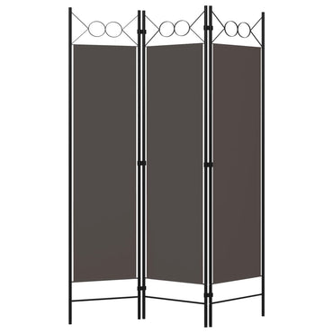 3-Panel Room Divider Anthracite 120x180 cm