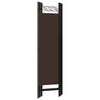 5-Panel Room Divider Brown 200x180 cm