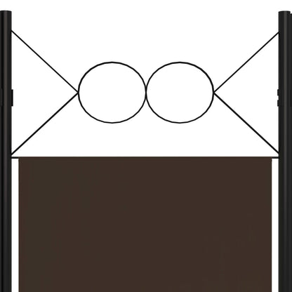 vidaXL 5-Panel Room Divider Brown 78.7"x70.9"