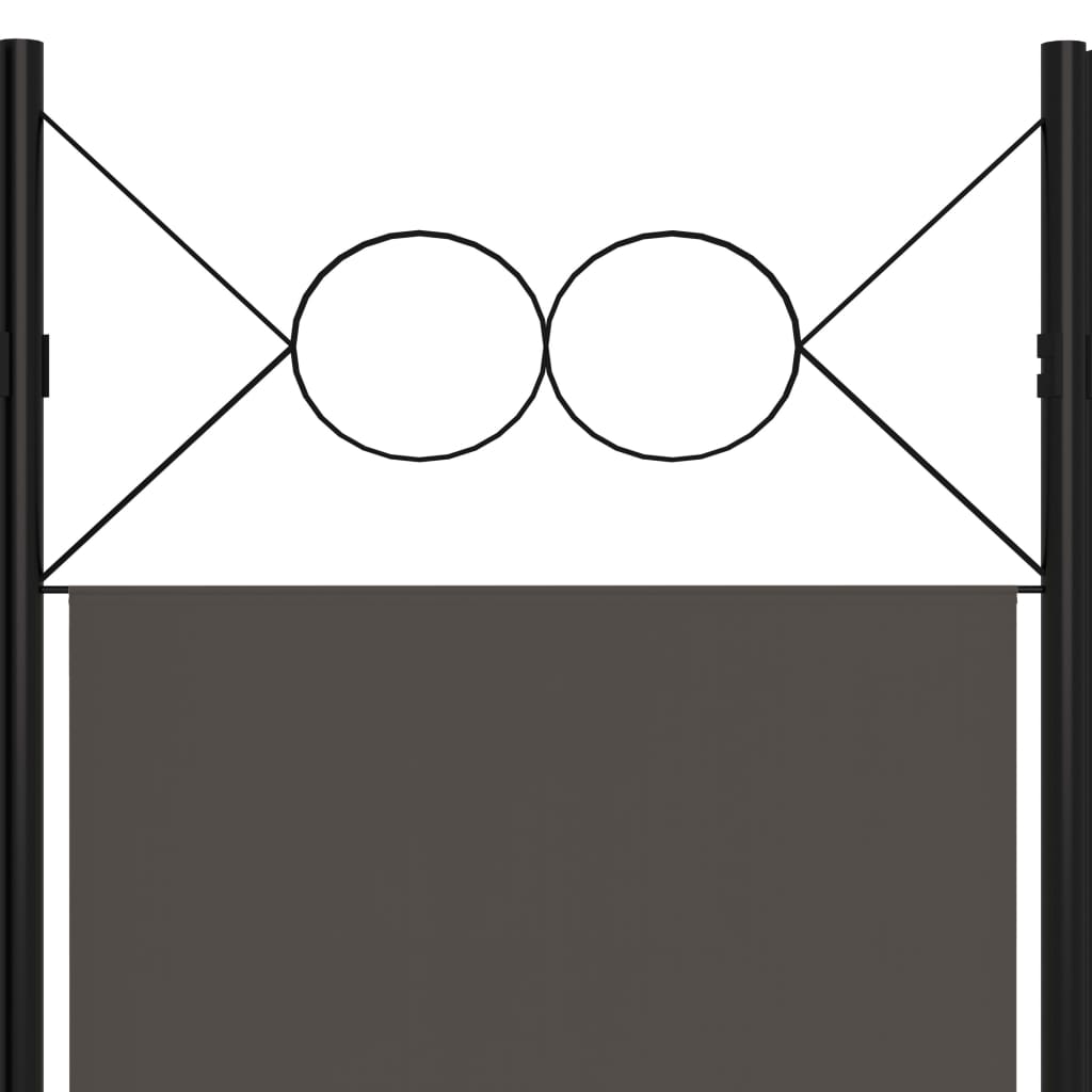 5-Panel Room Divider Anthracite 78.7"x70.9