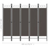 5-Panel Room Divider Anthracite 200x180 cm