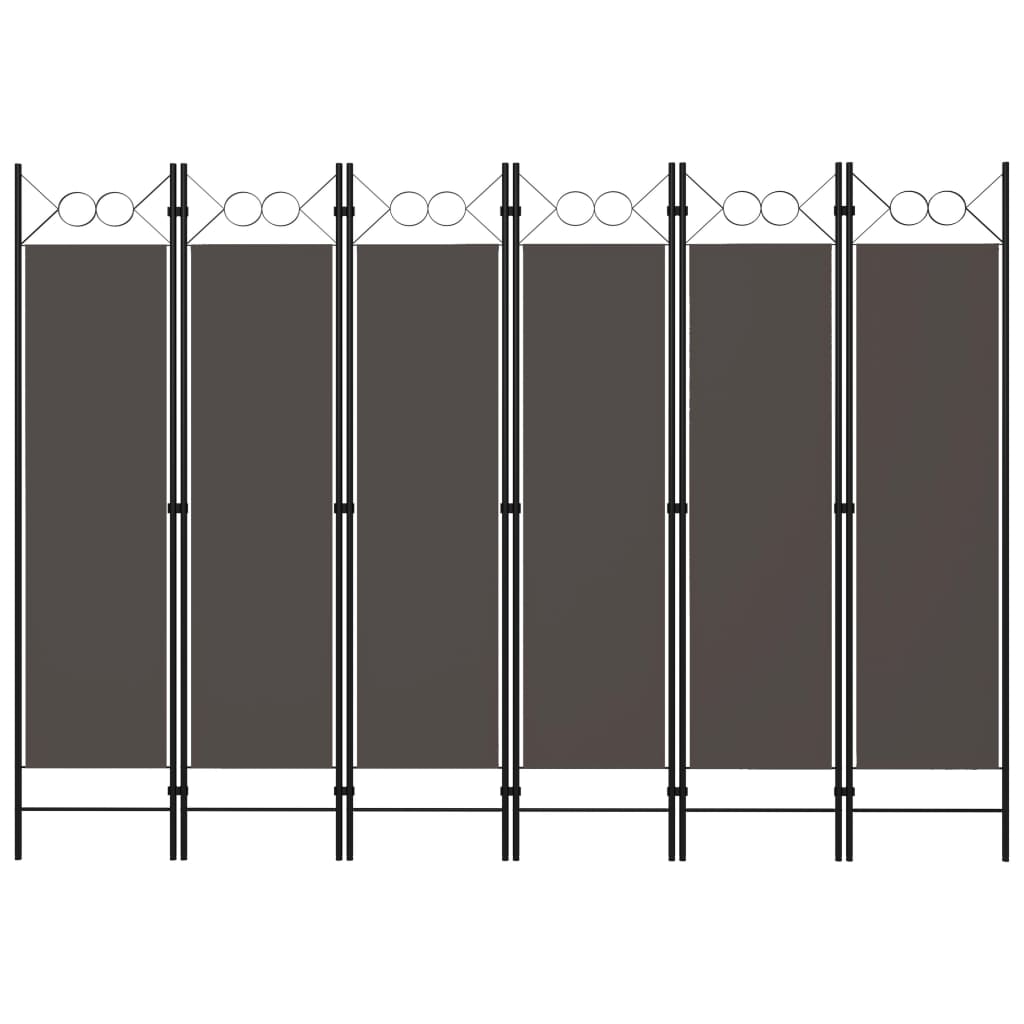 6-Panel Room Divider Anthracite 240x180 cm