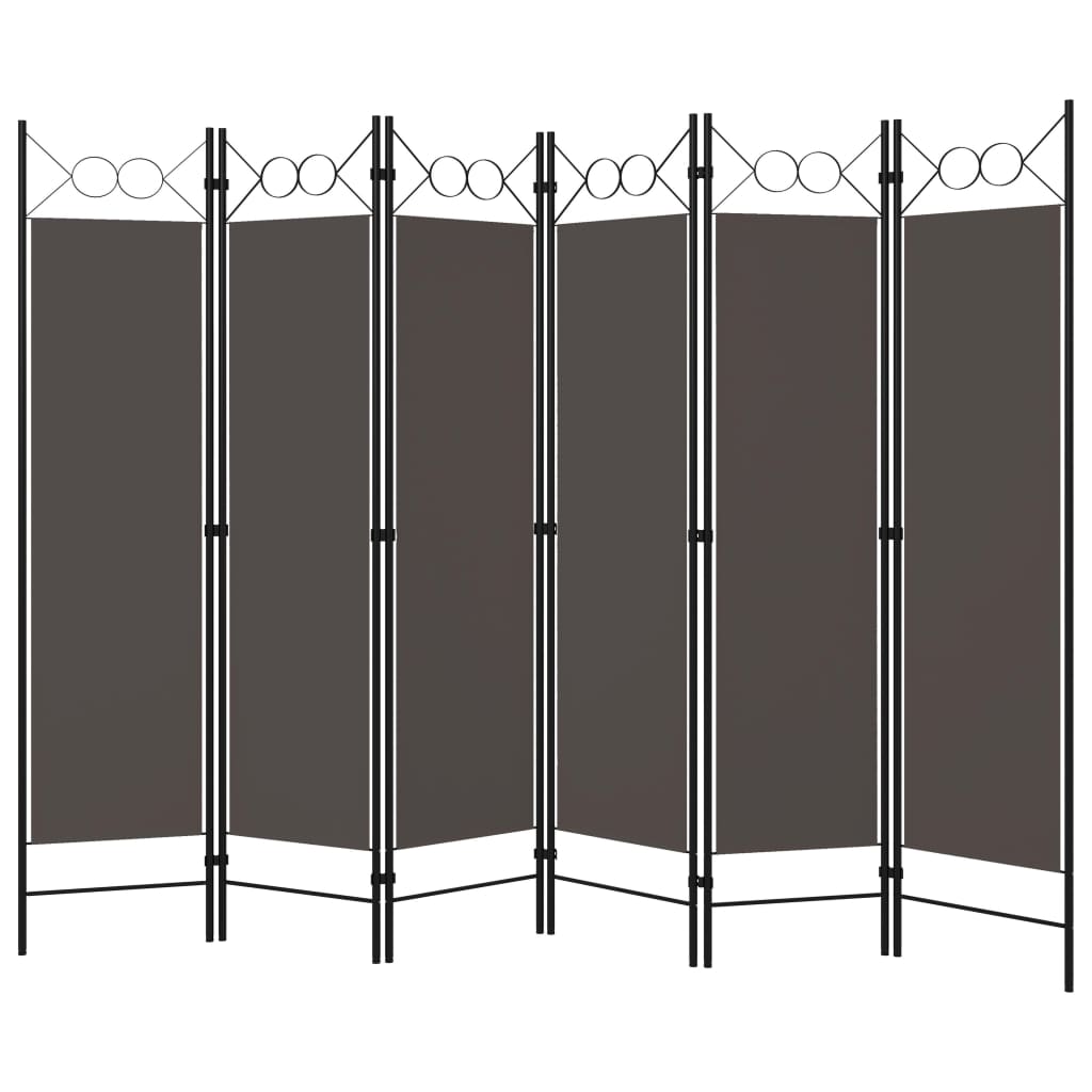 6-Panel Room Divider Anthracite 240x180 cm