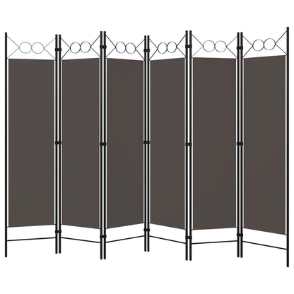 6-Panel Room Divider Anthracite 240x180 cm