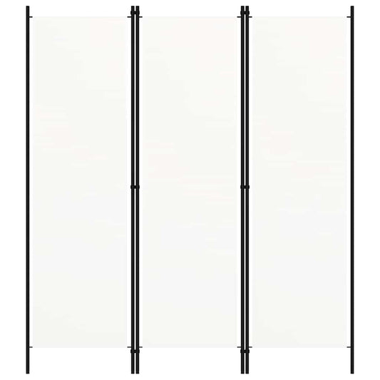 3-Panel Room Divider White 150x180 cm