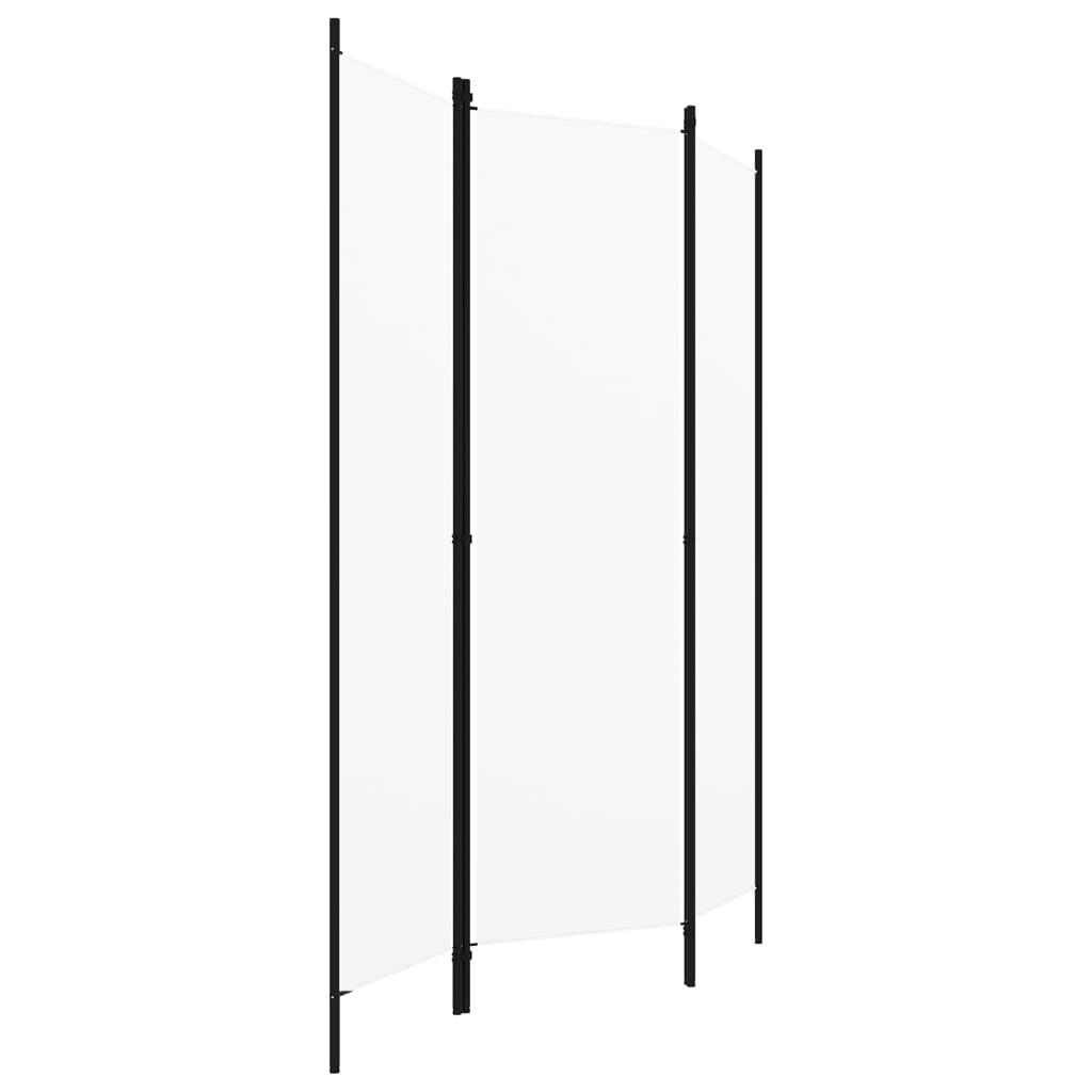 3-Panel Room Divider White 150x180 cm