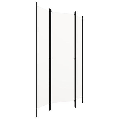 3-Panel Room Divider White 150x180 cm