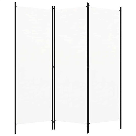 3-Panel Room Divider White 150x180 cm