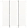 3-Panel Room Divider White 150x180 cm