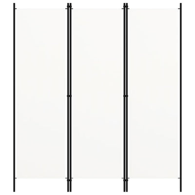 3-Panel Room Divider White 150x180 cm