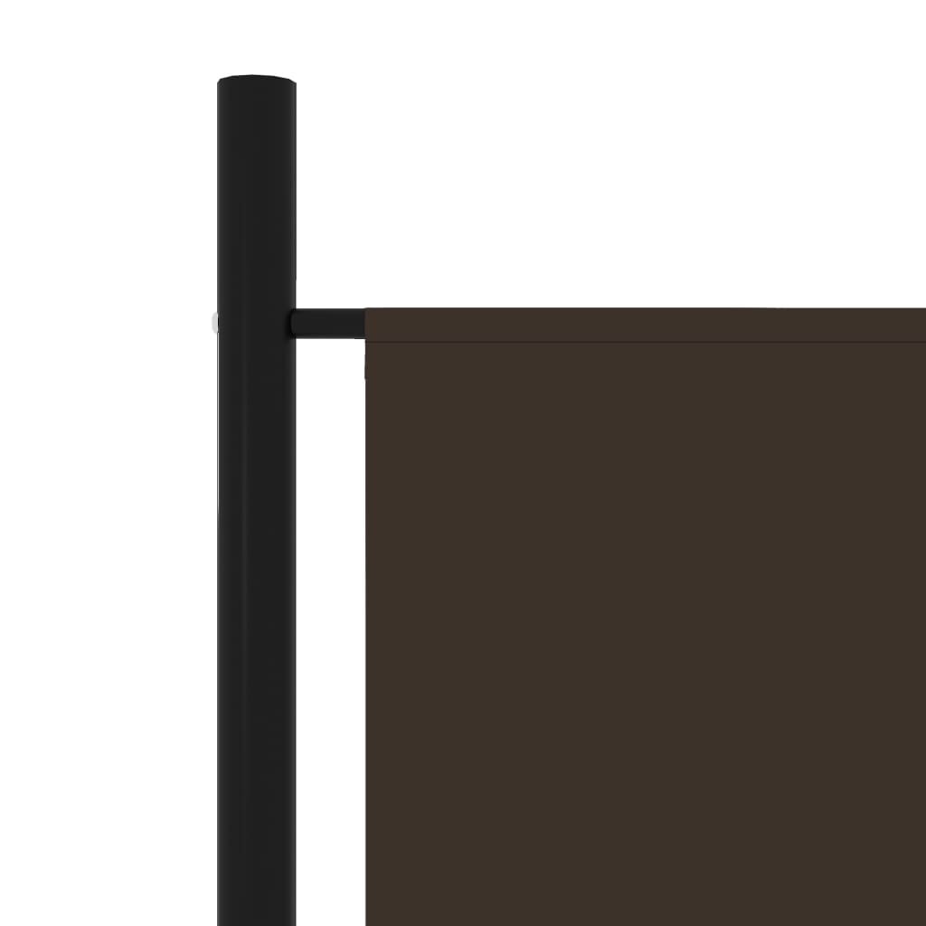 3-Panel Room Divider Brown 150x180 cm