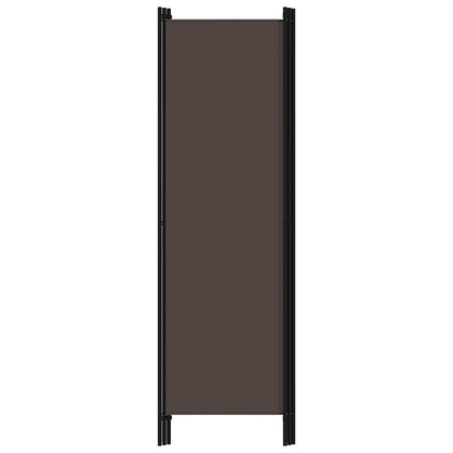 320716 vidaXL 3-Panel Room Divider Brown 150x180 cm
