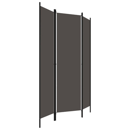 3-Panel Room Divider Anthracite 150x180 cm