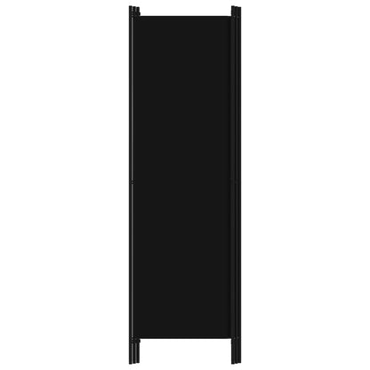 3-Panel Room Divider Black 150x180 cm