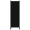 3-Panel Room Divider Black 150x180 cm