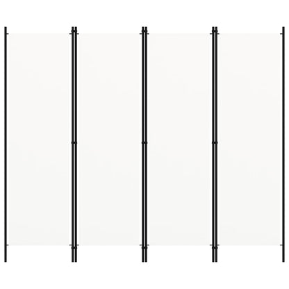 4-Panel Room Divider White 78.7"x70.9"