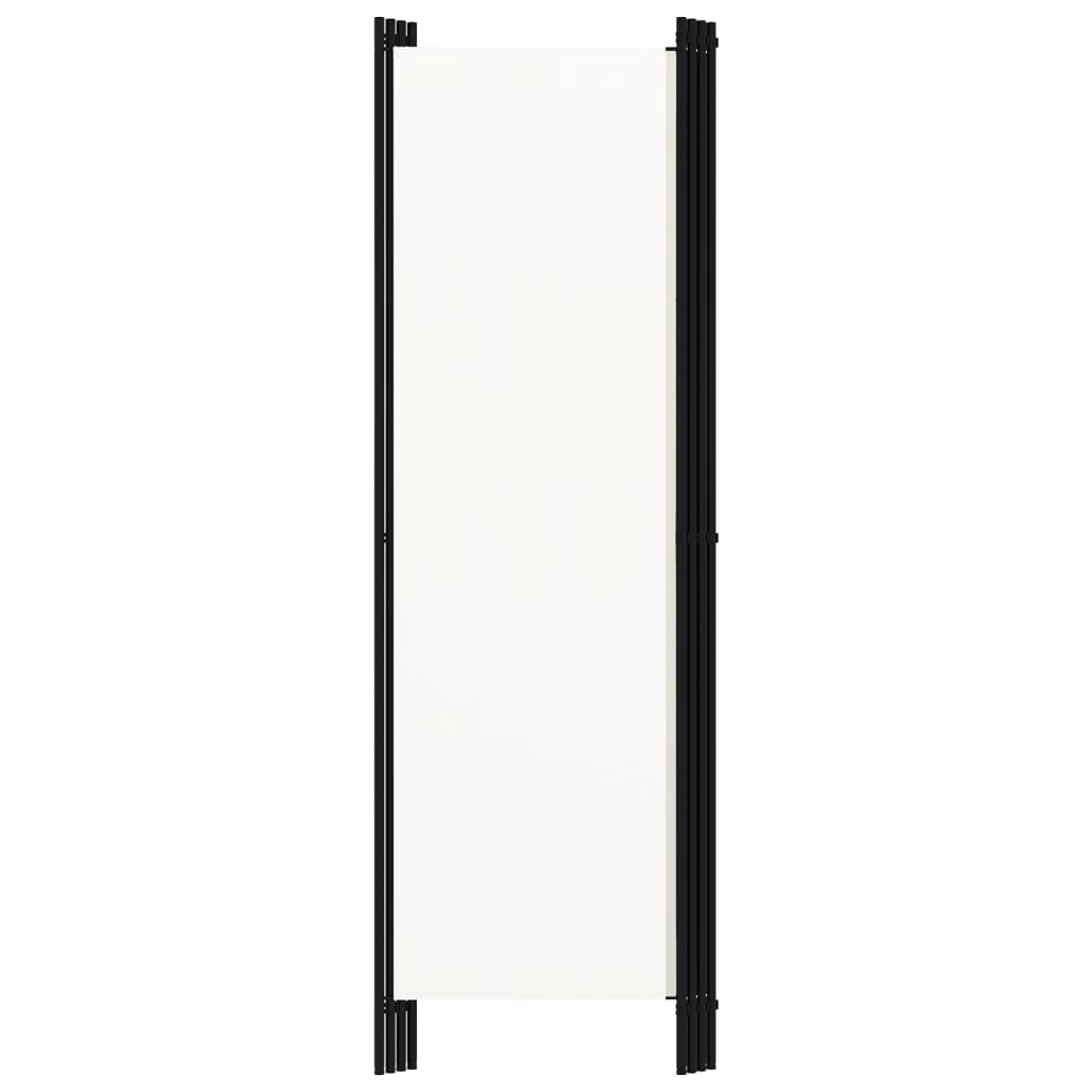 4-Panel Room Divider White 78.7"x70.9"
