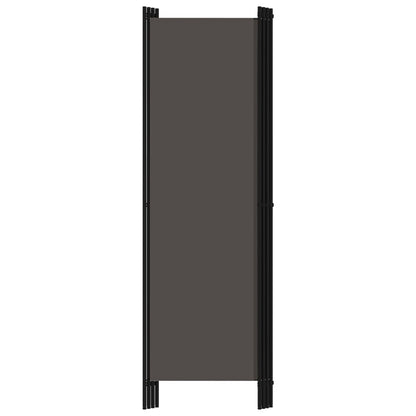 4-Panel Room Divider Anthracite 200x180 cm