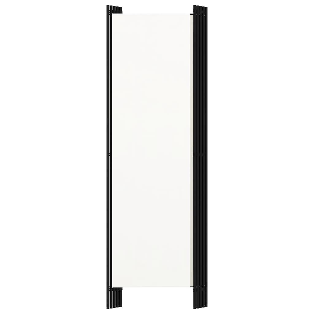 5-Panel Room Divider White 250x180 cm