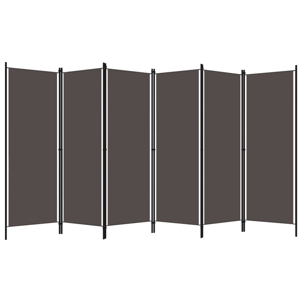 6-Panel Room Divider Anthracite 300x180 cm