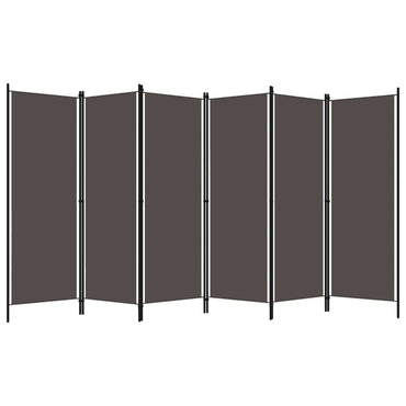 6-Panel Room Divider Anthracite 300x180 cm