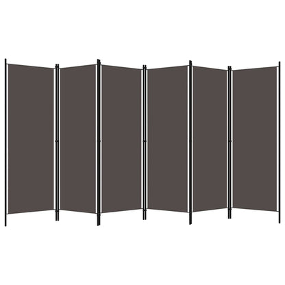 6-Panel Room Divider Anthracite 300x180 cm