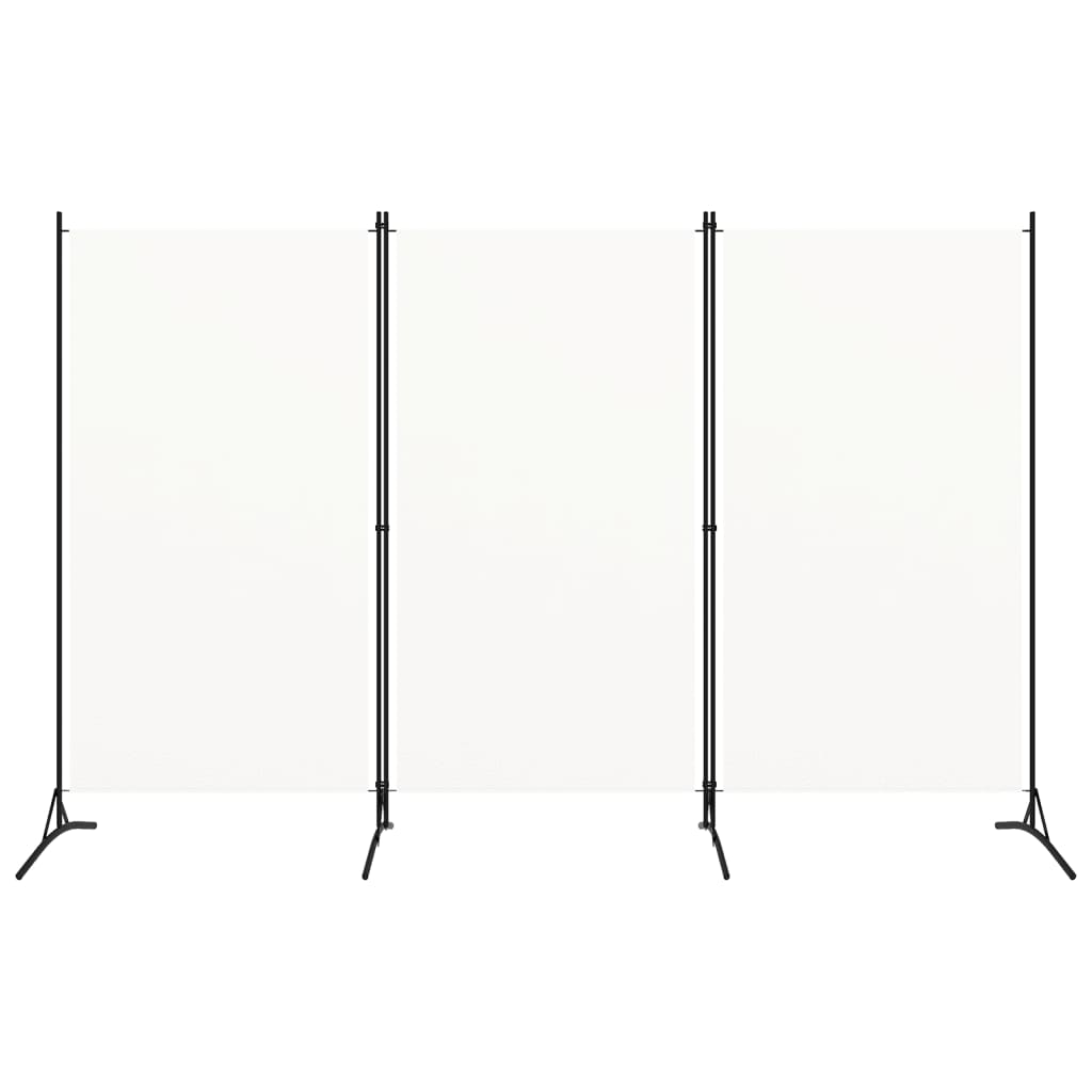 3-Panel Room Divider White 260x180 cm