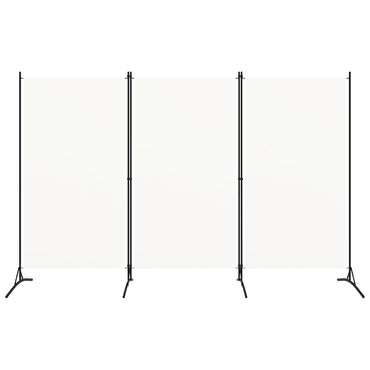 3-Panel Room Divider White 260x180 cm