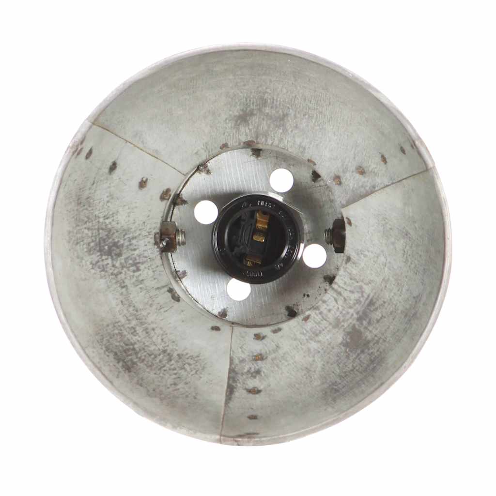 Wall Lamp | Silver and brown | Iron and solid mango wood | Medium