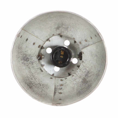 Wall Lamp | Silver and brown | Iron and solid mango wood | Medium