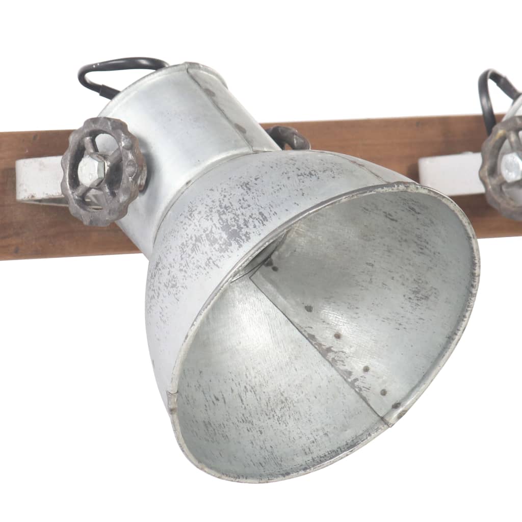 Industrial Wall Lamp Silver 45x25 cm E27