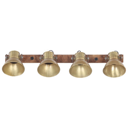 Industrial Wall Lamp Brass 90x25 cm E27