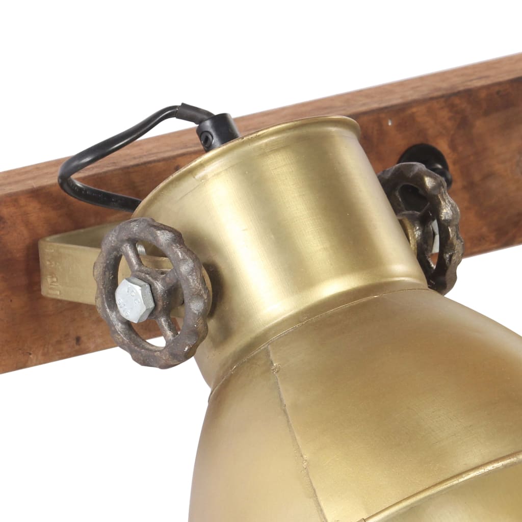 Industrial Wall Lamp Brass 45x25 cm E27
