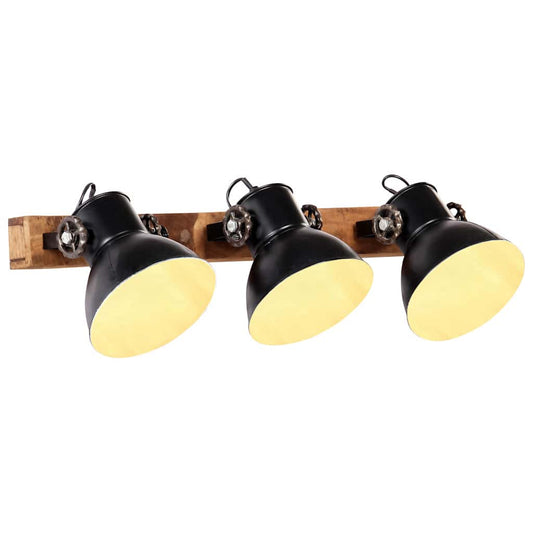 Wall Lamp | Black and brown | Iron | 17 cm diameter | Wall Lamp | Other