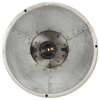Ceiling Lamp | Silver and Brown | Iron and Solid Mango Wood | Medium
