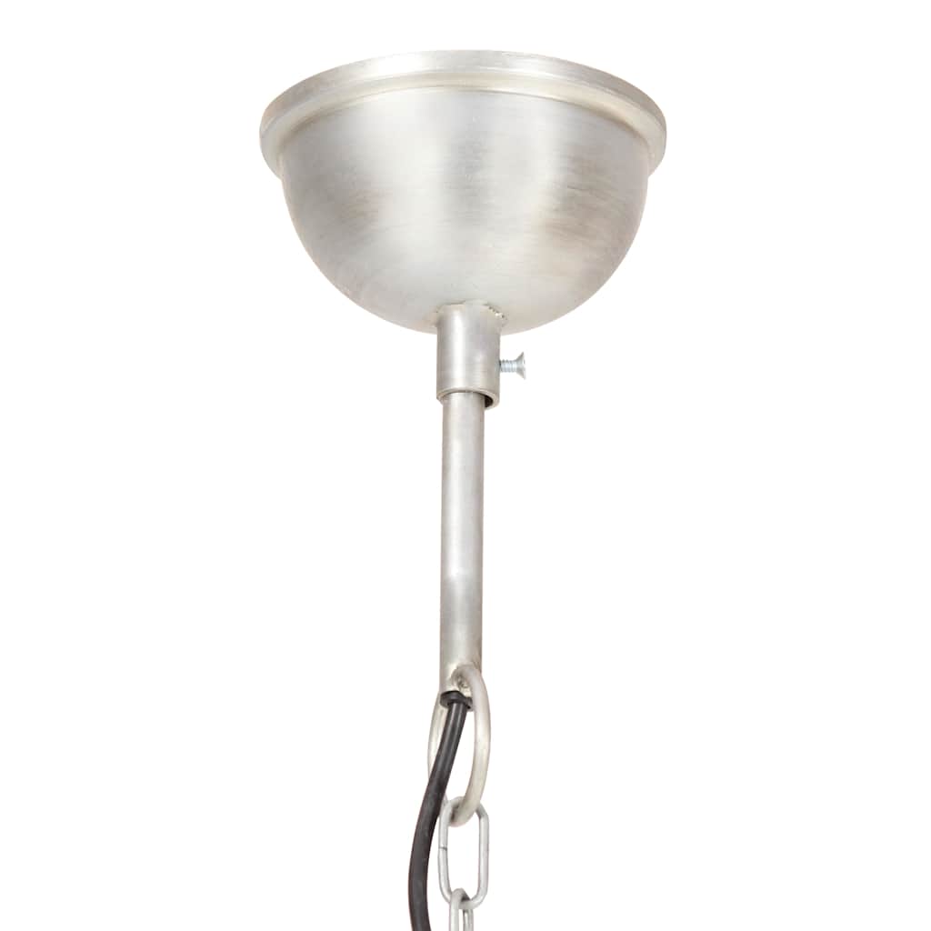 Industrial Hanging Lamp 25 W Silver Round 40 cm E27