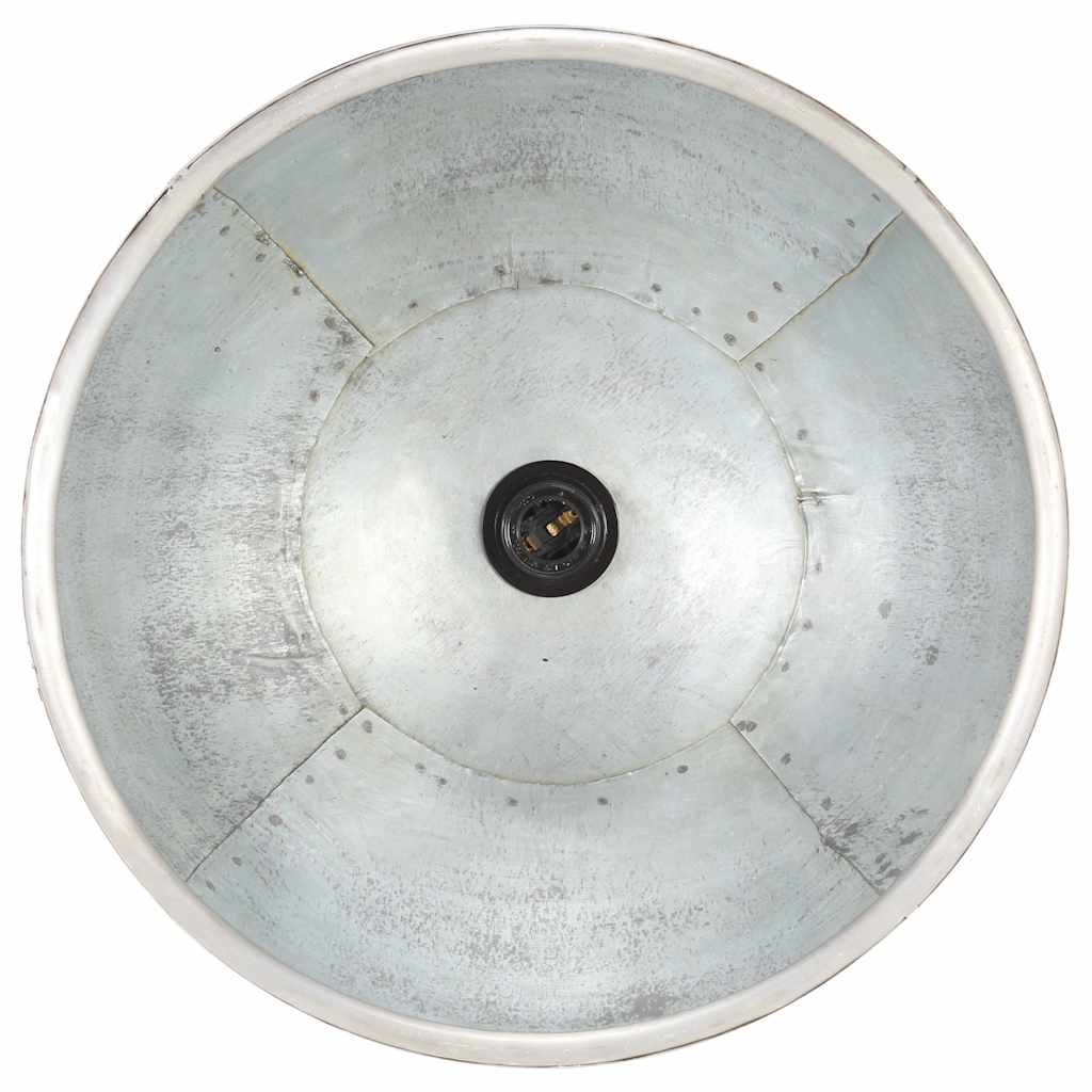 Industrial Hanging Lamp 25 W Silver Round 40 cm E27