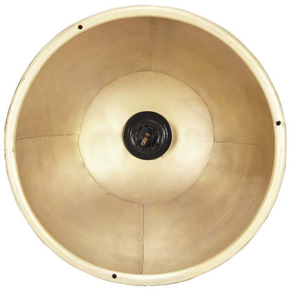 Hanging Lamp | Brass, Brown | Iron with brass plating, Solid mango wood