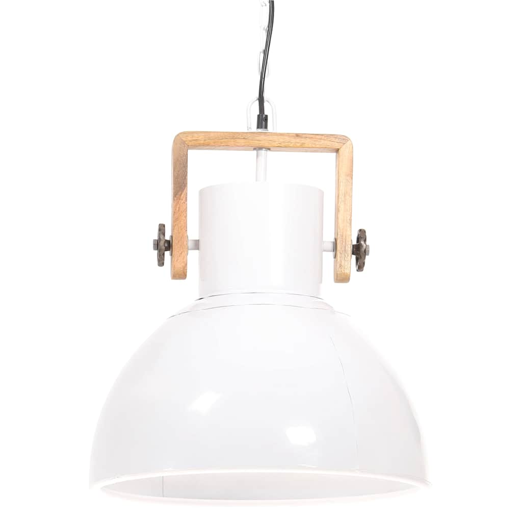 Hanging Lamp | White | Powder-Coated Iron | Medium | Hanging Lamp | Round