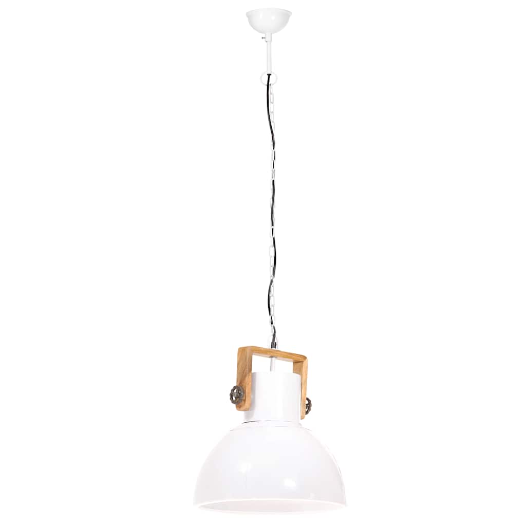 Hanging Lamp | White | Powder-Coated Iron | Medium | Hanging Lamp | Round