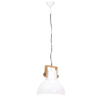 Hanging Lamp | White | Powder-Coated Iron | Medium | Hanging Lamp | Round