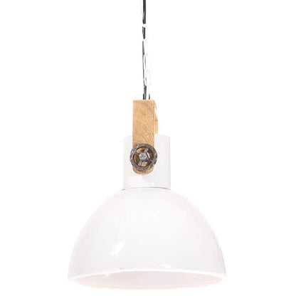 Industrial Hanging Lamp 25 W White Round 30 cm E27