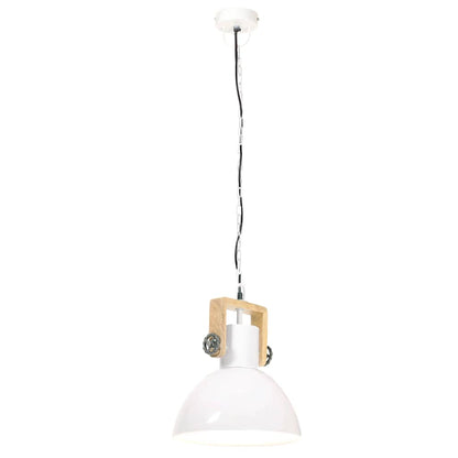 Industrial Hanging Lamp 25 W White Round 30 cm E27