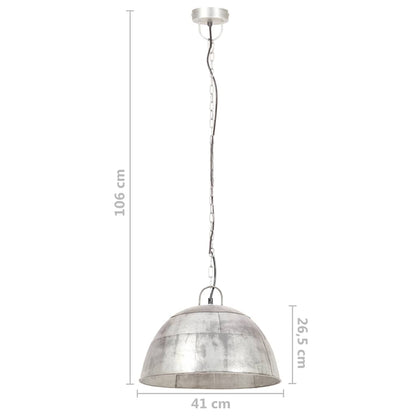 Hanging Lamp | Silver | Iron with silver coat finish | Medium